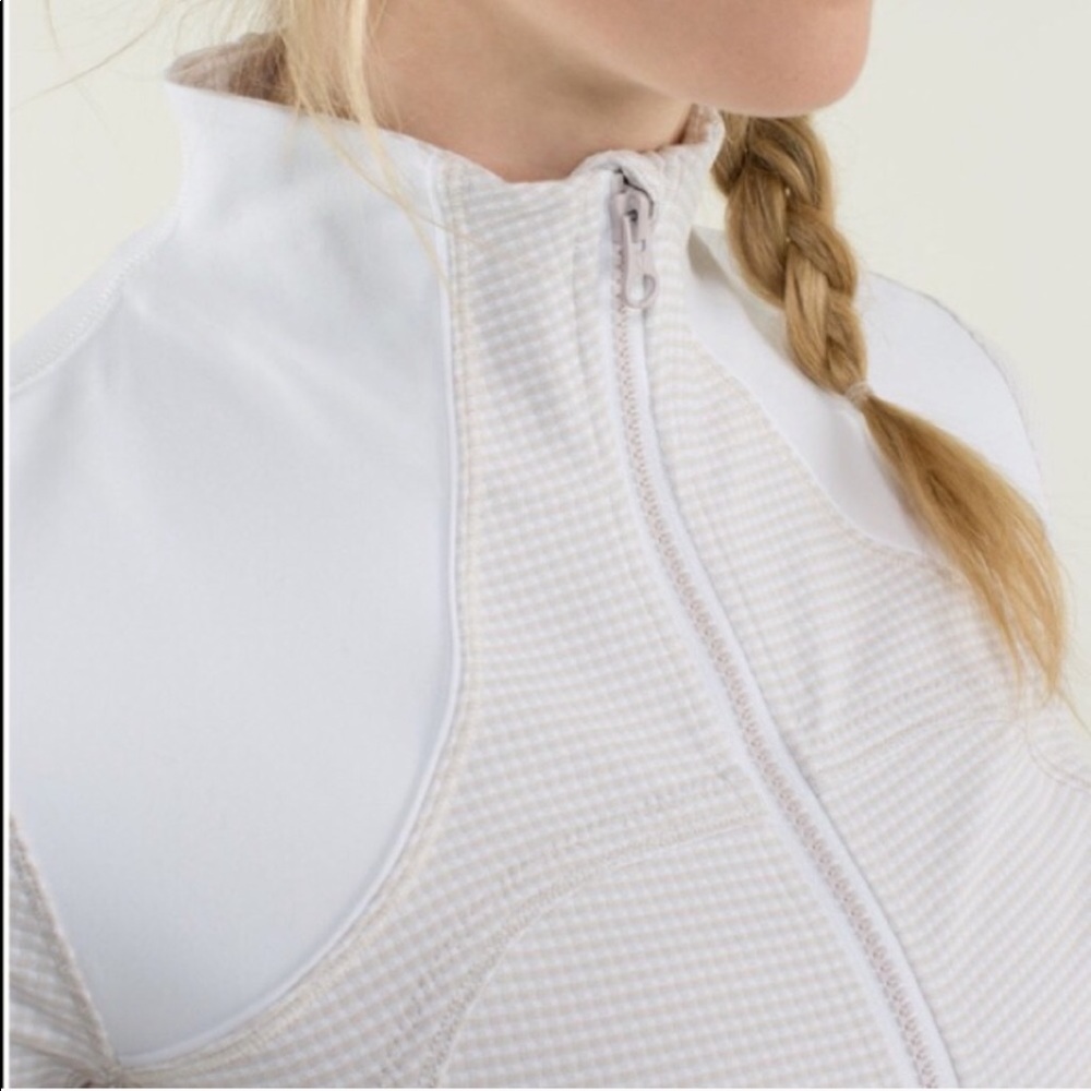 Lululemon forme jacket mini check gingham